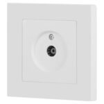 Розетка телевизионная одиночная TV СП Accent 6-301-01М IP20 бел. матов. Intro Б0063603 — изображение 2