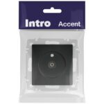 Розетка телевизионная одиночная TV СП Accent 6-301-05 IP20 антрацит Intro — изображение 5