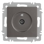 Розетка телевизионная одиночная TV СП Accent 6-301-09 IP20 титан Intro Б0063618