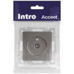 Розетка телевизионная одиночная TV СП Accent 6-301-09 IP20 титан Intro Б0063618 — изображение 5