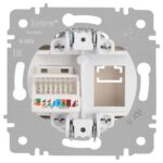 Розетка компьютерная 1-м СП Accent 6-303-05 RJ45 IP20 антрацит Intro Б0063634 — изображение 3