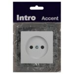 Розетка 1-м СП Accent 6-201-01 16А IP20 250В 2Р AL/CU бел. Intro Б0063653 — изображение 4