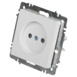 Розетка 1-м СП Accent 6-201-01 16А IP20 250В 2Р AL/CU бел. Intro Б0063653 — изображение 5