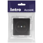 Розетка 1-м СП Accent 6-201-05 16А IP20 250В 2P антрацит Intro Б0063665 — изображение 5