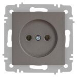 Розетка 1-м СП Accent 6-201-09 16А IP20 250В 2P титан Intro Б0063673