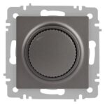 Светорегулятор поворотный СП Accent 6-401-09 600Вт 230В IP20 титан Intro Б0063685