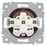 Розетка 1-м СП Accent 6-202-05 16А IP20 250В 2P+E Schuko антрацит Intro Б0063693 — изображение 3