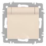 Розетка 1-м СП Accent 6-203-02 16А IP20 250В 2P+E Schuko с крышкой сл.кость Intro Б0063716