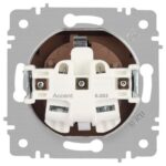 Розетка 1-м СП Accent 6-203-02 16А IP20 250В 2P+E Schuko с крышкой сл.кость Intro Б0063716 — изображение 7