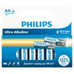 Элемент питания алкалиновый AA/LR6 1.5В Ultra (уп.8шт) Philips Б0064633 — изображение 3