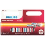 Элемент питания алкалиновый AA/LR6 1.5В Power (блист. 12шт) Philips Б0064661 — изображение 3