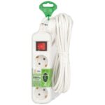 Удлинитель 3х5м с заземл. с выкл. ПВС 3х0.75 UDL-10-350-ES Greenline Эра Б0065080 — изображение 3