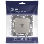 Розетка телевизионная одиночная TV Elegance 14-3101-16 титан Эра Б0065760 — изображение 5