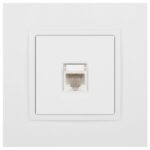 Розетка компьютерная Elegance 14-3107-01М RJ45 матов. бел. Эра Б0065763 — изображение 6