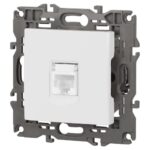 Розетка компьютерная Elegance 14-3107-01М RJ45 матов. бел. Эра Б0065763 — изображение 3
