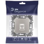 Розетка компьютерная Elegance 14-3107-16 RJ45 титан Эра Б0065764 — изображение 5