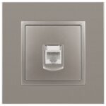 Розетка компьютерная Elegance 14-3107-16 RJ45 титан Эра Б0065764 — изображение 6