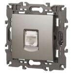 Розетка компьютерная Elegance 14-3107-16 RJ45 титан Эра Б0065764 — изображение 3