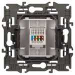 Розетка компьютерная Elegance 14-3107-16 RJ45 титан Эра Б0065764 — изображение 2
