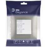 Рамка 1-м Elegance 14-5001-16 для розеток и выключателей титан Эра Б0065801 — изображение 3