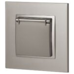 Розетка Elegance 14-2103-16 16А 250В 2P+E Schuko защ. шторки с крышкой титан Эра Б0065811 — изображение 5