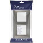 Рамка 2-м Elegance 14-5002-16 для розеток и выключателей титан Эра Б0065815 — изображение 2