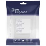 Рамка 1-м Elegance 14-5011-01М Classic для розеток и выключателей матов. бел. Эра Б0065822 — изображение 3