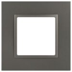 Рамка 1-м Elegance 14-5011-16 Classic для розеток и выключателей титан Эра Б0065823