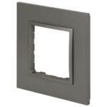 Рамка 1-м Elegance 14-5011-16 Classic для розеток и выключателей титан Эра Б0065823 — изображение 2
