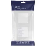 Рамка 2-м Elegance 14-5012-01М Classic для розеток и выключателей матов. бел. Эра Б0065824 — изображение 2
