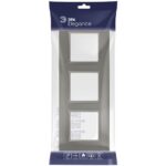 Рамка 3-м Elegance 14-5013-16 Classic для розеток и выключателей титан Эра Б0065827 — изображение 2