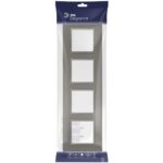 Рамка 4-м Elegance 14-5014-16 Classic для розеток и выключателей титан Эра Б0065829 — изображение 2
