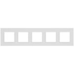 Рамка 5-м Elegance 14-5015-01М Classic для розеток и выключателей матов. бел. Эра Б0065830