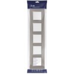 Рамка 5-м Elegance 14-5015-16 Classic для розеток и выключателей титан Эра Б0065831 — изображение 3