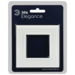 Рамка 1-м Elegance 14-5101-01М для розеток и выключателей стекло матов. бел. Эра Б0065832 — изображение 3