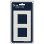 Рамка 2-м Elegance 14-5102-01М для розеток и выключателей стекло матов. бел. Эра Б0065834 — изображение 2