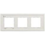 Рамка 3-м Elegance 14-5103-01М для розеток и выключателей стекло матов. бел. Эра Б0065836 — изображение 2