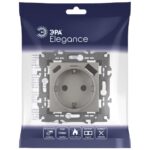 Розетка Elegance 14-4108-16 16A 250В 2P+E защ. шторки с USB type-A+C 3А 5В титан Эра Б0067695 — изображение 5