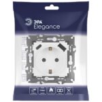 Розетка Elegance 14-4108-01М 16A 250В 2P+E защ. шторки с USB type-A+C 3А 5В матов. бел. Эра Б0067710 — изображение 5