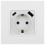 Розетка Elegance 14-4108-01 16A 250В 2P+E защ. шторки с USB type-A+C 3А 5В белый Эра Б0067736 — изображение 6