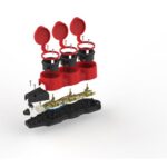 Колодка 3-м с заземл. 16A IP44 KX-3e-RED-IP44 каучук. красн. Эра Б0068393 — изображение 6