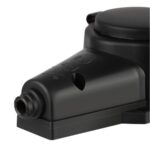 Колодка 1-м с заземл. 16A IP44 KX-1e-B-IP44 каучук. черн. Эра Б0068402 — изображение 2