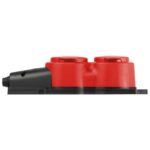 Колодка 2-м с заземл. 16A IP44 KX-2e-RED-IP44 каучук. красн. Эра Б0068443 — изображение 4
