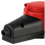 Колодка 2-м с заземл. 16A IP44 KX-2e-RED-IP44 каучук. красн. Эра Б0068443 — изображение 2