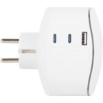 Разветвитель 3-м SP-3e-3USBAC-W + 3 USB A+C с заземл. со шторками 16А бел. Эра Б0069081 — изображение 8