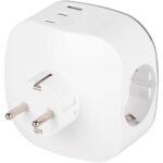 Разветвитель 3-м SP-3e-3USBAC-W + 3 USB A+C с заземл. со шторками 16А бел. Эра Б0069081 — изображение 4