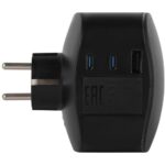 Разветвитель 3-м SP-3e-3USBAC-B + 3 USB A+C с заземл. со шторками 16А черн. Эра Б0069082 — изображение 4