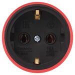 Розетка RX11-R-IP44 прямая с заземл. каучук красн. ЭРА Б0069326 — изображение 7