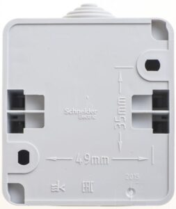 Выключатель 1-кл. ОП Этюд 10А IP44 10AX сер. SE BA10-041C — изображение 5