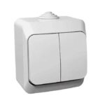 Выключатель 2-кл. ОП Этюд 10А IP44 10AX бел. SE BA10-042B — изображение 3